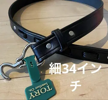 새상품 TORY leather 34인치 후크 버클 벨트 폭 1인치