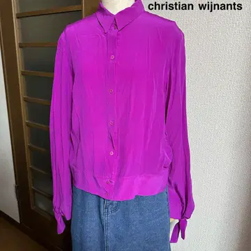 [christian wijnants ] 크리스천 와이난츠 실크 블라우스