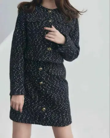 Her lip to Mix Loop Tweed Dress M