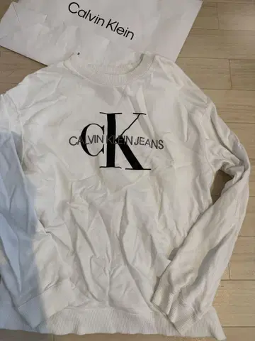 Calvin Klein Jeans 화이트 트레이닝복
