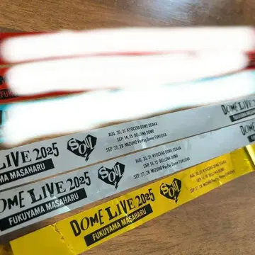 후쿠야마 마사히로 DOME LIVE 2025 은색 테이프 세트