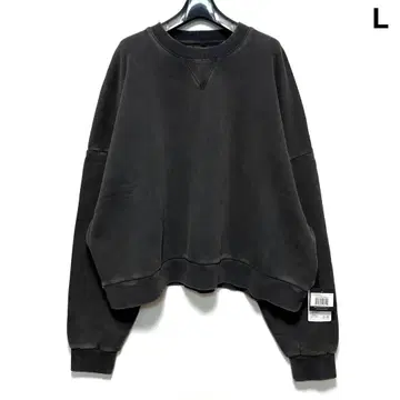 새상품 entire studiou BOX CREW WASHED BLACK