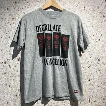 DEGRELATE EVANGELION STORE 프린트 T셔츠 그레이