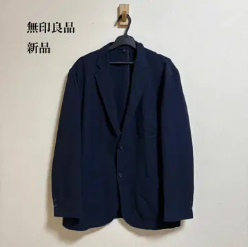 새상품 무인양품 스트레치 축구 자켓 다크 네이비 XL