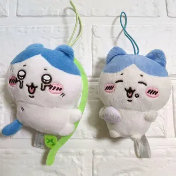 치이카와 (먼작귀) 봉제 마스코트 하치와레 2개 세트