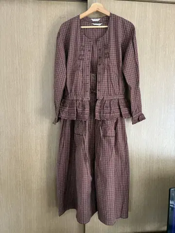 카네코 이사오 체크 무늬 셋업
