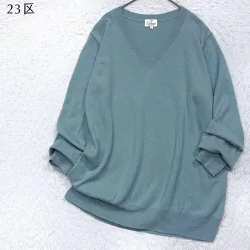 [ 새상품급 ] 23구 빅 사이즈 퓨어 캐시미어 니트 풀오버 고급 오피스