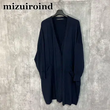 mizuiroind 더블 브레스트 와이드 가디건