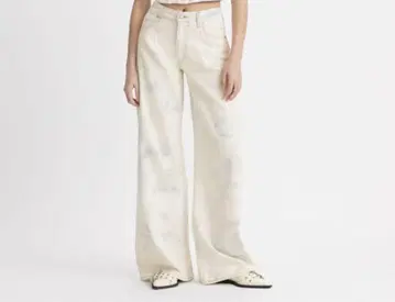 [ 미사용 ] Levi's / 리바이스 데님 진 배기 화이트 계열