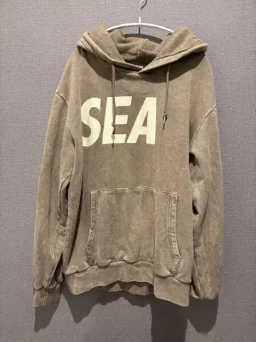 WIND AND SEA 베이지 후디