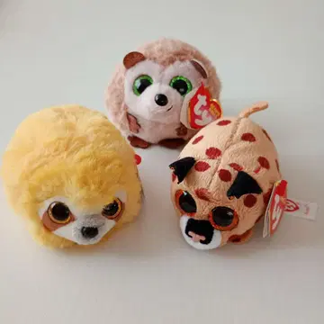 TY 비니 베이비즈 봉제 인형 3체 세트