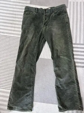 GAP 올리브 그린 스트레이트 데님