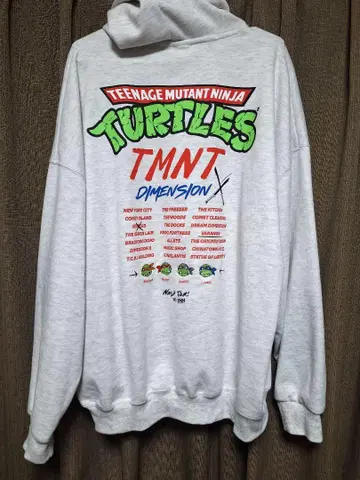 터틀즈 TURTLES 닌자 피자 후드티 후드 긴팔