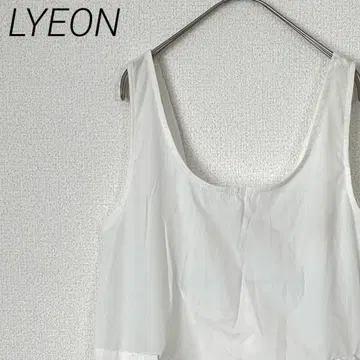 LYEON 무릎 기장 원피스 슬리브리스 포켓 부착 루즈핏 면 100%