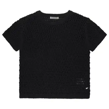 coyseio 25FW POING HALF KNIT CHARCOAL