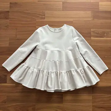 yori 요리 누쿠누쿠 티어드 프릴 블라우스 베이지 38
