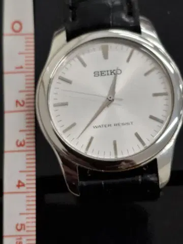SEIKO 아날로그 손목시계 방수 실버