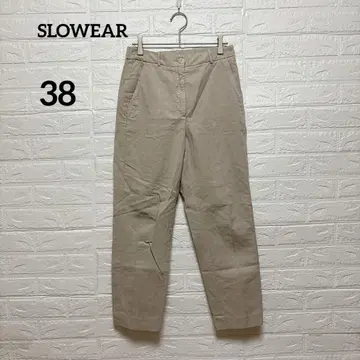 [ SLOWEAR ] SLOWEAR 팬츠 38 베이지 허리 64