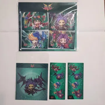 유희왕 ARC-V 스퀘어 캔뱃지 세트 방수 씰 클리어 책갈피 세트