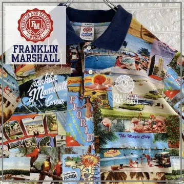 FRANKLIN MARSHALL 암 자수 이탈리아제 피케 셔츠 4358