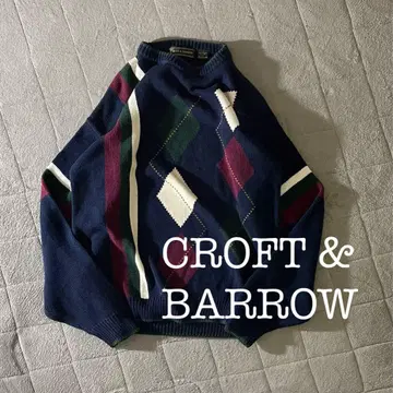 A1784 CROFT & BARROW 빅 루즈 니트 면 100%