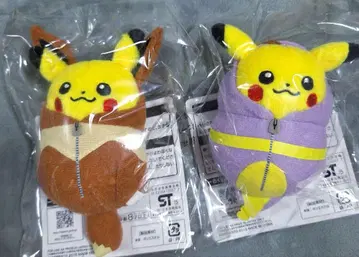 피카츄 잠옷 컬렉션 제일복권 끈 포함 마스코트 이브이