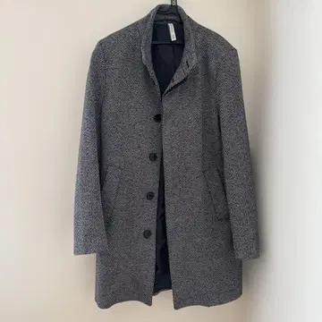 ZARA 남성용 코트 헤링본 무늬