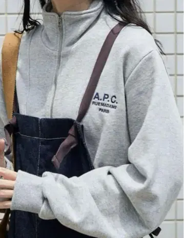 A.P.C x FREAK'S STORE 별주 하프 지퍼 트레이닝복