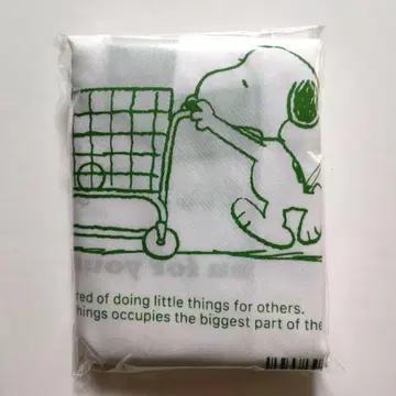 스누피 SNOOPY 비닐봉투풍 에코백 에코백 훼미리마트