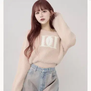 darich DD 로고 원숄더 니트탑