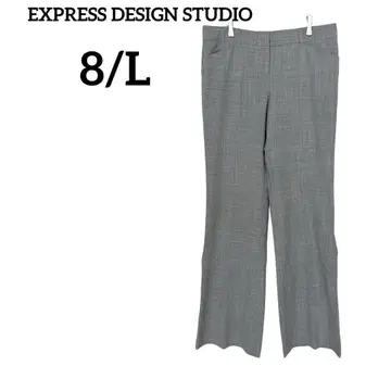EXPRESS DESIGN STUDIO 그레이 슬랙스 팬츠 [ 8/L ]