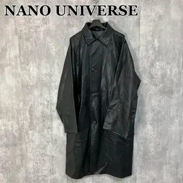 나노 유니버스 비건 레더 리버서블 코트 S