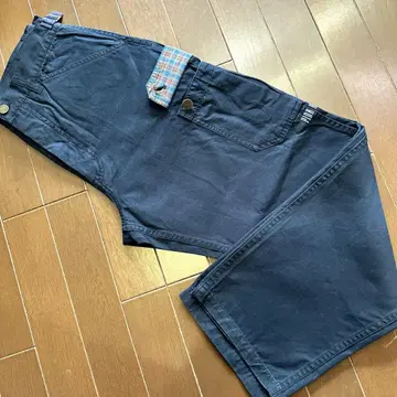 핑크하우스 카고 팬츠 배기 팬츠 카츠라기 네이비