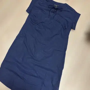 J.CREW 네이비 레이스업 원피스 XXS
