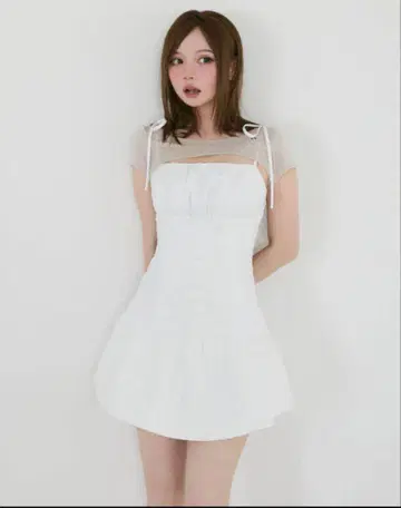 andmary sandra lace dress ivory