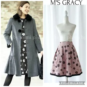 M'S GRACY*플라워 자카드 스커트