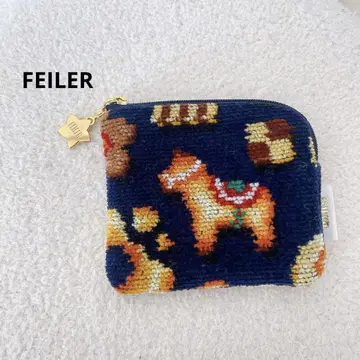 FEILER L자형 카드 파우치 피카타임 web 한정 컬러 네이비