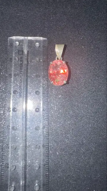 레피도크로사이트 옅은 핑크 펜던트 탑