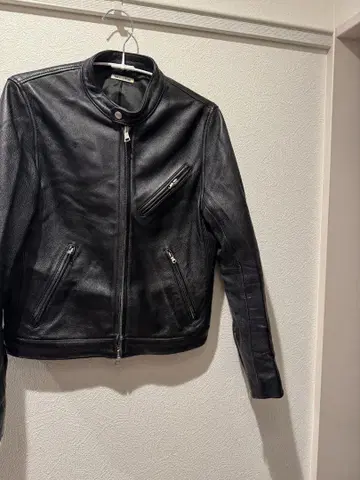 FREAK'S STORE 블랙 라무 가죽 자켓