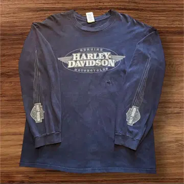'Harley Davidson' 00s 롱 티셔츠 /XL