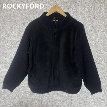 ROCKYFORD 블랙 플리스 자켓