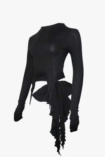 THEREDTHREAD S ribbon tail tops black