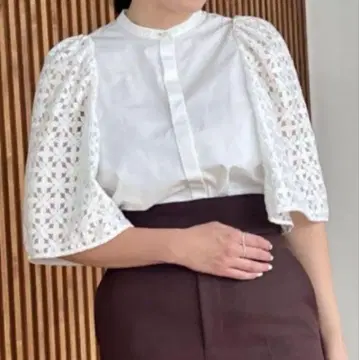 OHGA 레이스 플라워 화이트