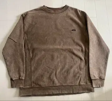 BEAMS ONEITA 피그먼트 가공 헤비 허리 크루 트레이닝복 L