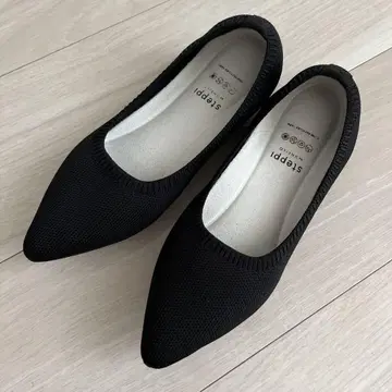steppi 블랙 플랫슈즈