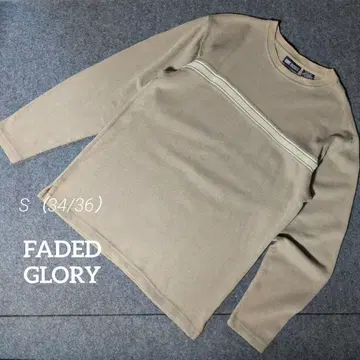 새상품급 빈티지 FADED GLORY 베이지 긴팔 T셔츠