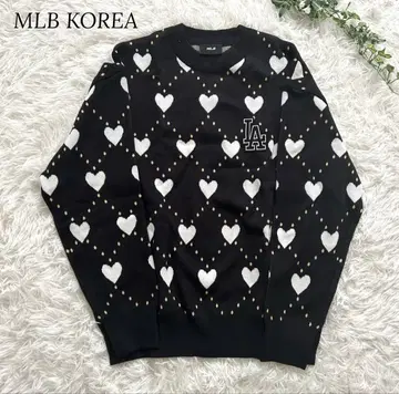 새상품급 MLB KOREA 2023SS MLB 니트 스웨터 하트