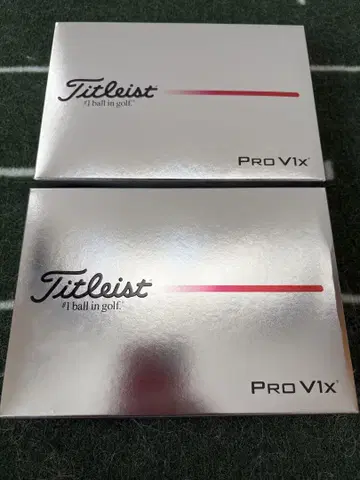 Titleist ProV1x 2025 모델 화이트 2더즌
