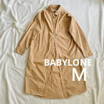 BABYLONE 바빌론 셔츠 원피스 브라운 38 M 벨트 브라운