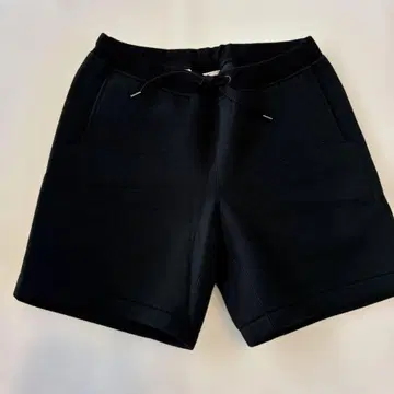 블랙 숏팬츠 허리밴딩